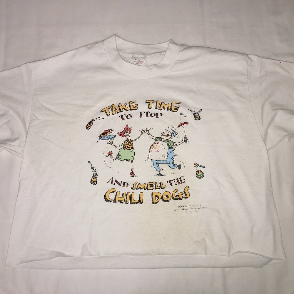 Vintage Chili Dog Cropped Tee